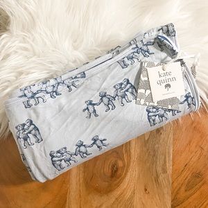 Kate Quinn Teddy Bear Bamboo Double Layer Swaddle